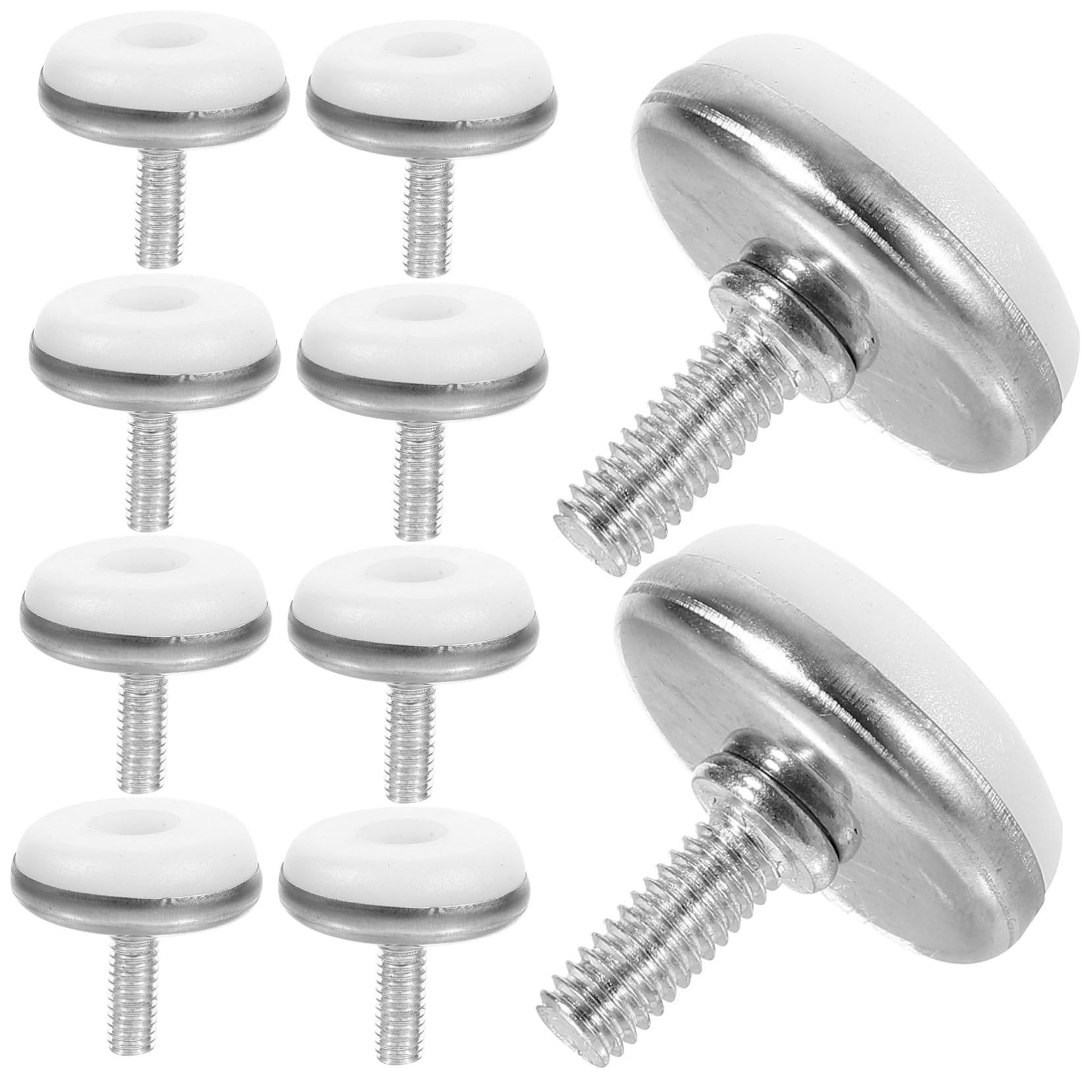 KITANDOVE 10pcs Adjustable Furniture Legs Levelers for Cabinets Tables Sofas Dressers Sturdy Feet for Kitchen Bedroom Living Room Furniture