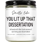 Younift Funny Grad Candle, Phd Graduation Gifts, 2026 Graduation Gifts for Doctorate for Her, Him, Women, Men - Congratulations Graduate - Presents for Doctoral Graduates, Students - 9 oz