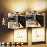 L LOHAS LED Motion Sensor Night Light,5CCT Night Lights Plug into Wall | 2 Pack Color Temperature Change Night-Light,Acrylic Bubble Dimmable Nightlight with Dusk to Dawn Sensor for Bathroom Hallway