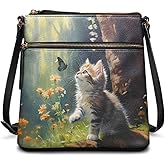 HUGS IDEA Crossbody Bag for Women Leather Handbag Sling Bag Large Hobo Bag Cell Phone Bag