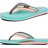 Pevino Women's Orthotic Flip Flops,Casual Comfortable Yoga Mat Thong Sandal with Arch Support