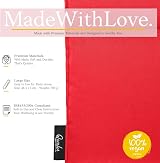 Qomfor Microwavable Wheat Bag Red Lavender Scent 3-Chamber Heat Pack view 4