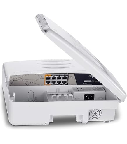 Switch Planet WGS-4215-8P2S – 8 Ports PoE + 2 SFP, Alimentation NDR-120-48 Incluse (ouvert)