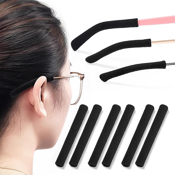 4 Pcs Eyeglasses Ear Grippers - Comfortable Anti-Slip Temple Cushions For All Glasses