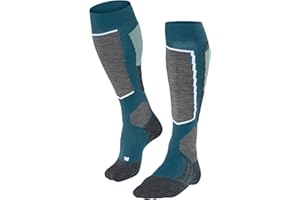FALKE Women's SK2 Intermediate Ski Socks, Warming, Quick Dry Merino Wool, 1 Pair