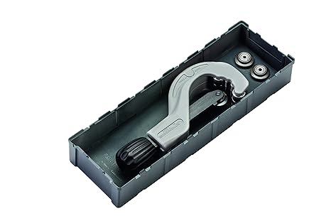 Rothenberger 1000002192 Rohrabschneider Tube Cutter Inox Plus Schneidräder mit Ratschen Teleskopführung und Ersatzschneidrad 