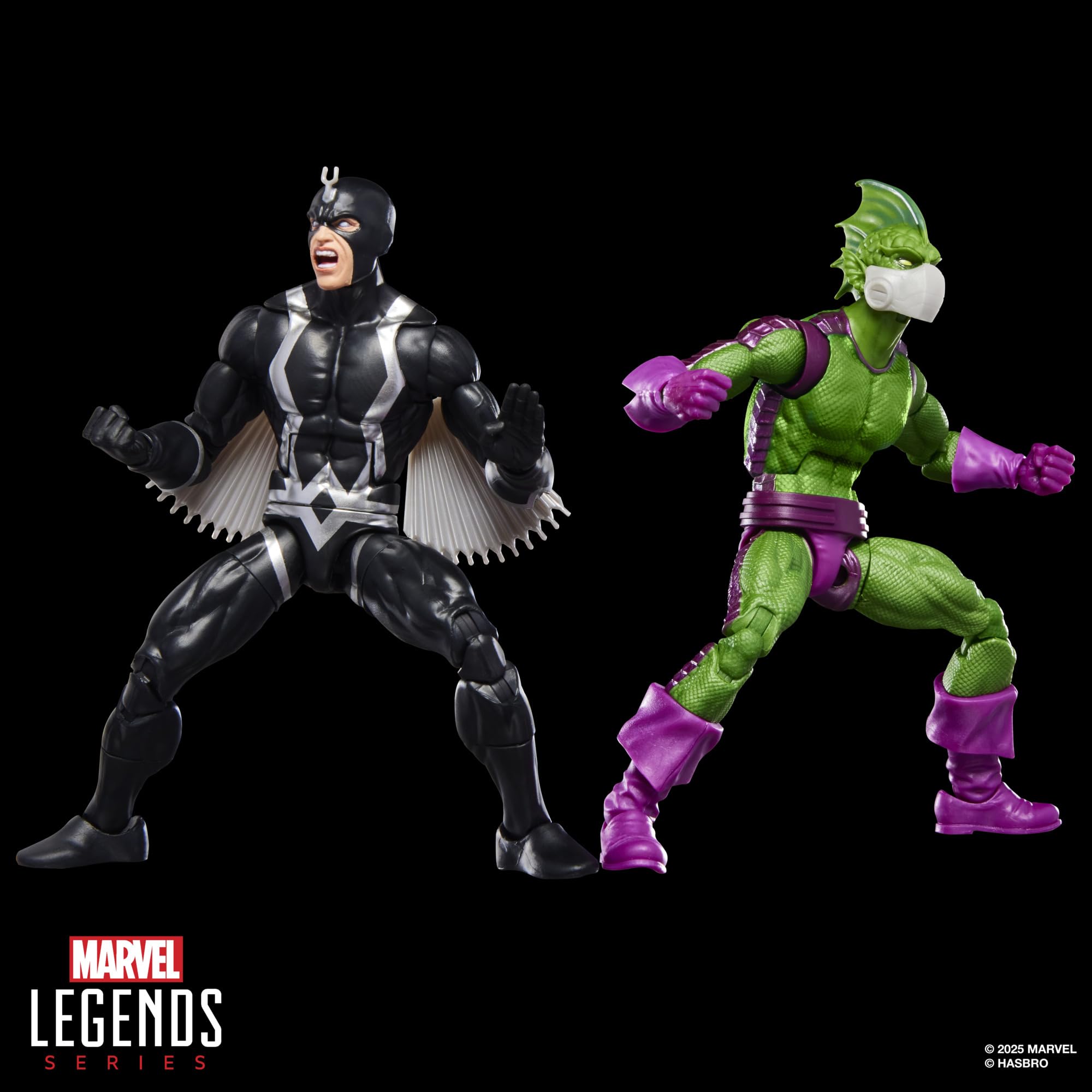 Marvel Legends Series Inhumans Black Bolt & Triton Two-Pack, 2 Fantastic Four Comics-Inspired Collectible 6-Inch Scale Action Figures