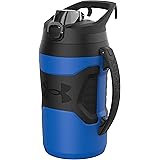 Under Armour Playmaker Sport Jug, Water Bottle with Handle, Foam Insulated & Leak Resistant, 64oz & 32oz, Royal