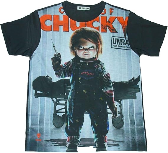 Amazon Gibgae 映画tシャツ チャッキー チャイルドプレイ 狂気病棟 おもしろtシャツメンズ 並行輸入品 Tシャツ カットソー 通販