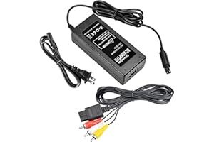 NOVEMS Gamecube Power Supply, Gamecube Power Cord, Gamecube AV Cable & AC Power Adapter Set, Compatible with Nintendo Gamecube NGC System… (NEW)