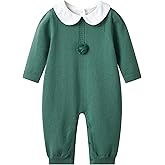 Auro Mesa Baby Infant Boy Girl Peter Pan Collar Knit Sweater Romper Outfit Clothes One-Piece Coverall Baby Clothing Jumpsuit