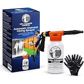 AKY PRO AC Coil Cleaner Cannon Sprayer, 2-Quart HVAC Coil Cannon | Automatic Mixing Foam Gun, For HVAC Evaporator &amp; Condenser Coils, Dilution Ratios, Includes Gloves
