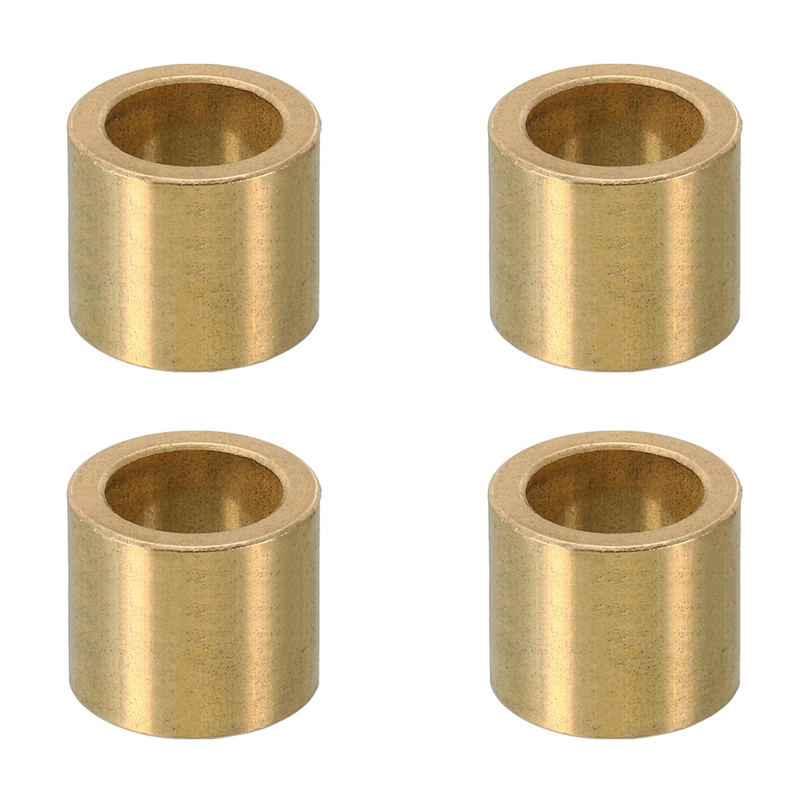 PATIKIL M14 Brass Spacers, 4 Pcs Metal Spacer Brass 14mm ID x 20mm OD x 18mm L Brass Spacers Screw Standoff for 5/9 Inch or M14 Screw