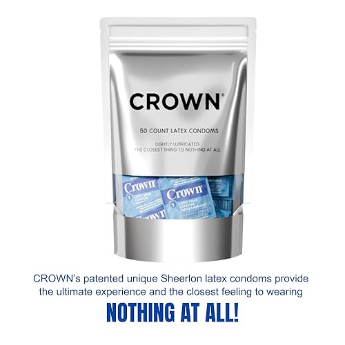 crown natural rubber latex condoms lightly lubricated Amazon.com: Crown Condoms — 50 Count — Lubricated Latex Condoms — Silkier,  Thinner and Stronger (Pack of 50) : Health & Household main image 0