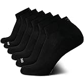 Reebok Mens Quarter Socks - 6 Pack Moisture Wicking Performance Stretch Athletic Ankle Socks for Men (Sizes: 6-12.5)