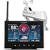 AcuRite Iris Weather Station with Rain Gauge and Wind Speed/Direction, Indoor Outdoor Thermometer Wireless Outdoor Sensor for Temperature and Humidity, and HD Display with Built-in Barometer (01535M)