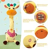 seOSTO Dancing Giraffe Toy Singing Repeating Baby Talking Plush Giraffe view 4
