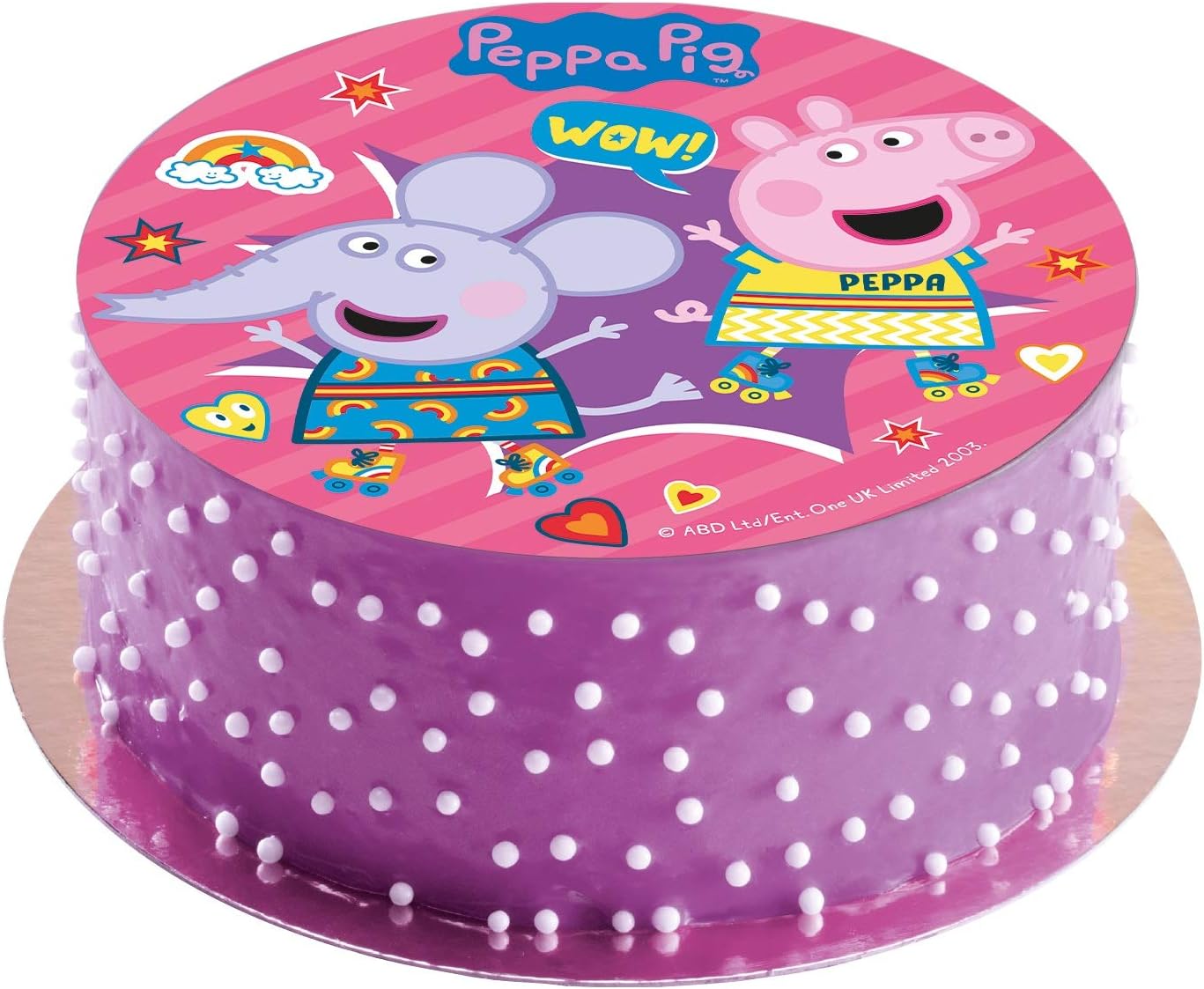 Dekora - Peppa Pig Birthday Cake Topper, Edible Disc - 20 Cm, 236044, Pink - Image 3