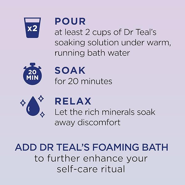 DR TEAL’S PURE EPSOM SALT SOAK, SLEEP BLEND WITH MELATONIN, LAVENDER & CHAMOMILE ESSENTIAL OILS, 3 LBS