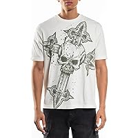Affliction Men's Reversible Long Sleeve Thermal Shirt, Skull