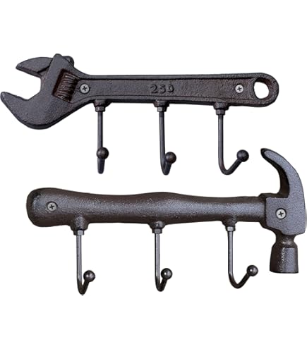 Lot De 6 Charnières En T En Fer Forgé – Longueur 18 Pouces, Style Grange Rustique, Avec Rouille