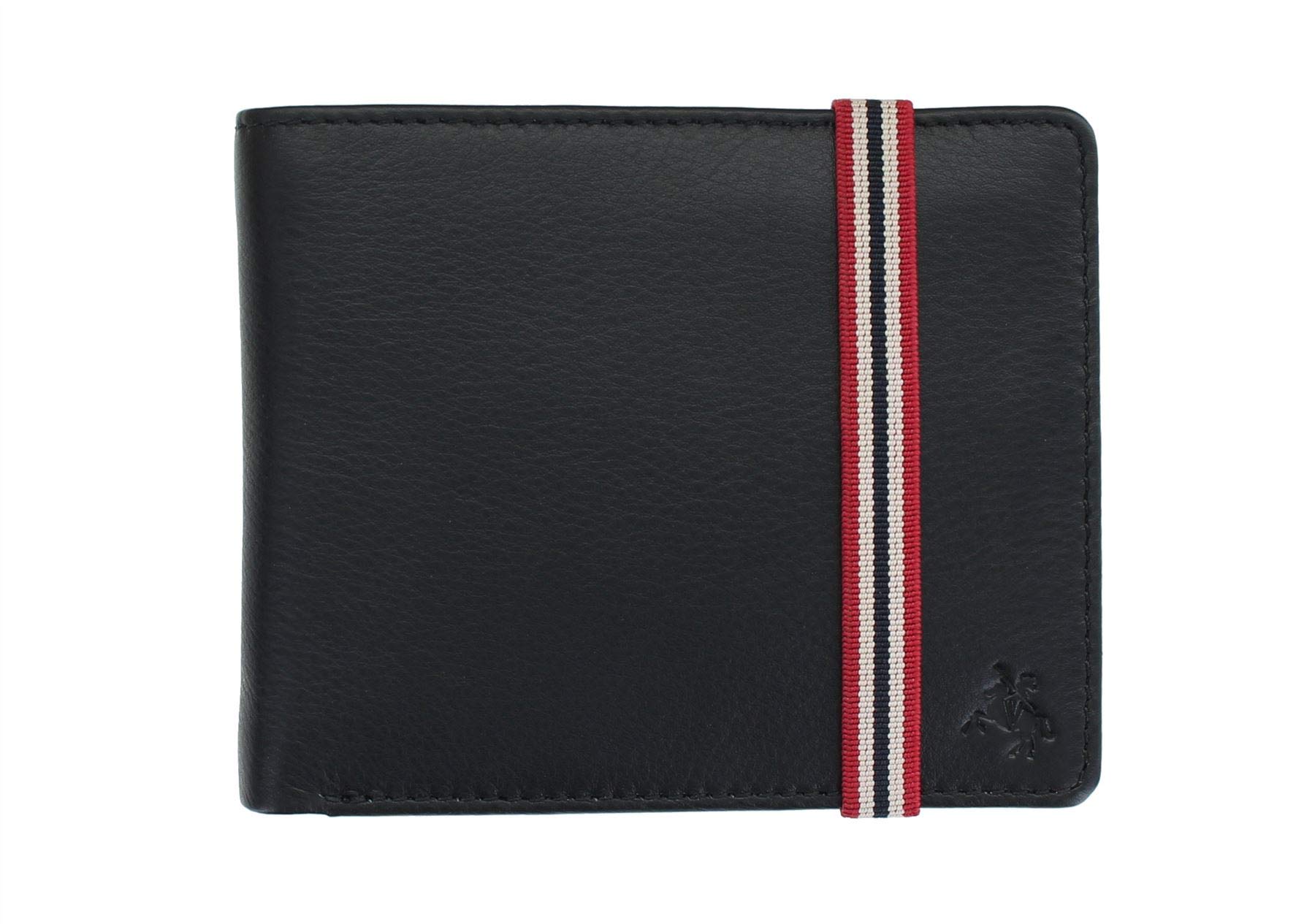 VISCONTI Bond Collection Gents Leather Wallet with Elastic Closure BBD707 - RFID Black