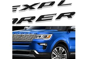 SUPER REPAIRMAN 3D Letters ABS Front Hood Compatible for 2011-2021 2022 Emblem Explr Sport Hood Letters Stickers - Gloss Black