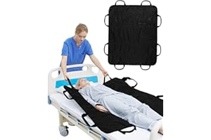 SPRING SEAON Patient Positioning Bed Pad with Handles – Transfer & Slide Sheet for Elderly Care, Waterproof Washable Draw She