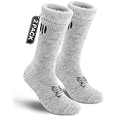 Juclise Alpaca Wool Boot Socks Men and Women, Heavyweight Thick Thermal Socks Cold Weather Hunting Hiking, Moisture Wicking