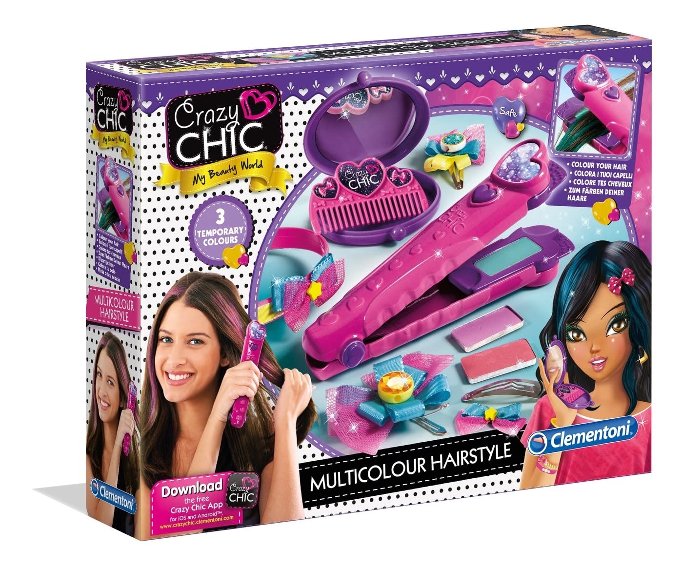 Clementoni 15225 Crazy Chic Hair Straightener for children