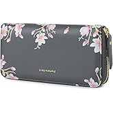 Pomelo Best Womens Wallet RFID Blocking Leather Multi Credit Card Large Capacity Wristlet Zip Around Long Wallets for Lady