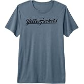 Yellowjackets Black Text Logo Premium Tri-blend T-Shirt