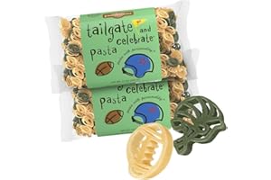 Pastabilities Fun Shaped Pasta for Kids - Tailgate Football Pasta - Football and Helmet Sport Theme, Non-GMO Natural Wheat Pasta, All-Natural, Kosher Certified, Made in the USA, (2 Pack,14 Oz)