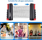 FBSPORT Table Tennis Set 2 Paddles 6 Balls Retractable Net Carry Bag view 7
