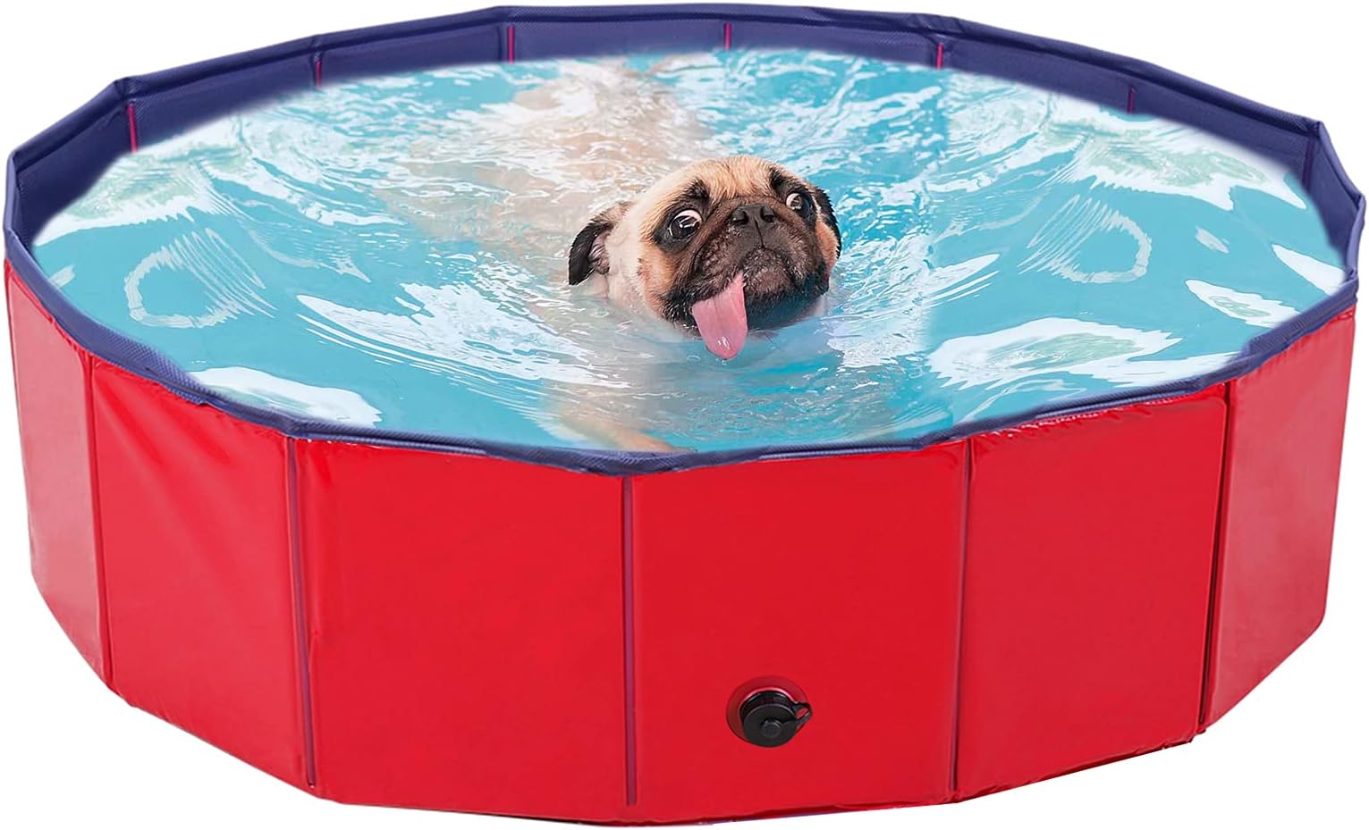 Bingopaw Dog Swimming Pool Bath Dog Pet Puppy Washing Tub Foldable for Outdoor L (80cm x 20cm)