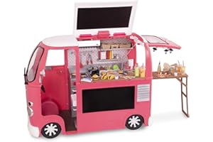 Our Generation Vehicle OG - Grill to Go Food Truck - Grill up Snacks on The go for Your Hungry 18-inch Dolls!