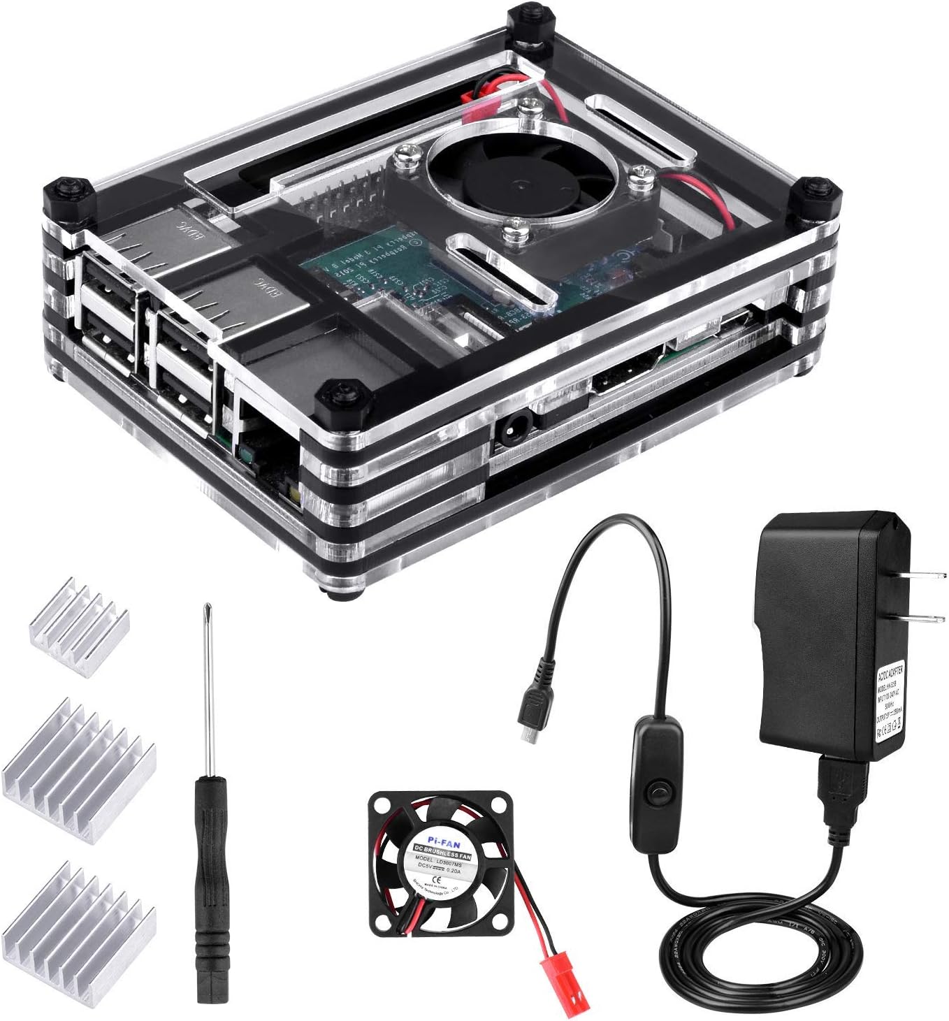 For Raspberry Pi 3B+ Case