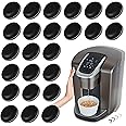 Appliance Sliders for Kitchen Black 24 PCS Self-Adhesive Small Kitchen Appliance Slider Hacks Easy to MovIing & Space Saving Must Have Gadgets Mixer Accessories for countertop