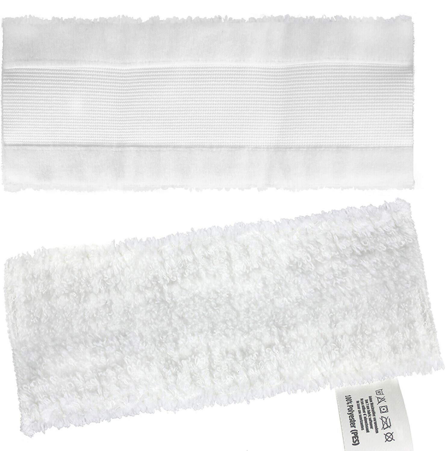 SPARES2GO Microfibre Cloth Cover Pads Compatible with Karcher Easyfix SC1 SC2 SC3 SC4 SC5 Series Steam Cleaner (Pack of 2)
