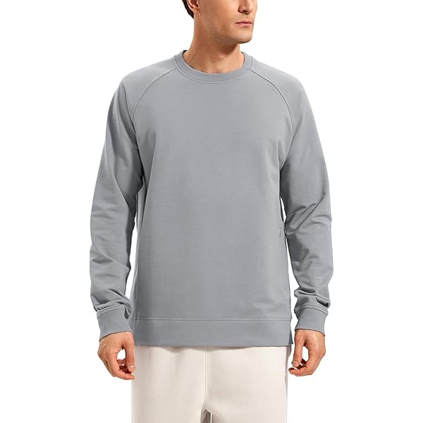 Men's Crewneck Sweatshirts Slim Fit Lightweight Casual Long Sleeve
