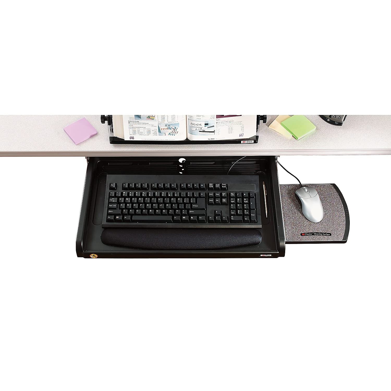 Mua 3M Adjustable Under Desk Keyboard Drawer Three Height Settings 
