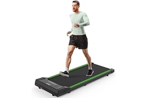 TODO Under Desk Treadmill Walking Pad 2 in 1 Walkstation Jogging Running Portable Installation Free for Home Office Use, Slim Flat LED Display and Remote Control