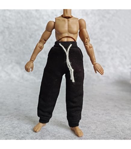 LFWDOCN 1/12 Scale Männer Kleidung - Schwarze Weste Für Action Figuren