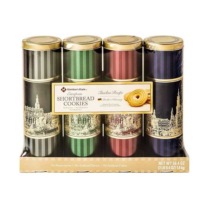 Member's Mark Shortbread Cookies Tins, 56.4 Ounce Grocery
