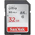 SanDisk Ultra 32GB Class 10 SDHC UHS-I Memory Card up to 80MB/s (SDSDUNC-032G-GN6IN)