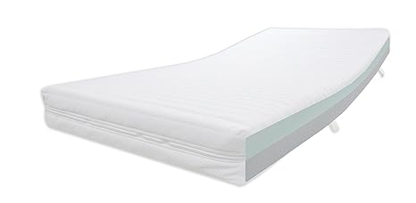 Dibapur® Duo Kern H2 + H3 - Orthopädische (RG37) Kaltschaummatratze (Duo 130x200) x Kern ca. 8 cm H2 + 8 cm H3 mit gesteppten