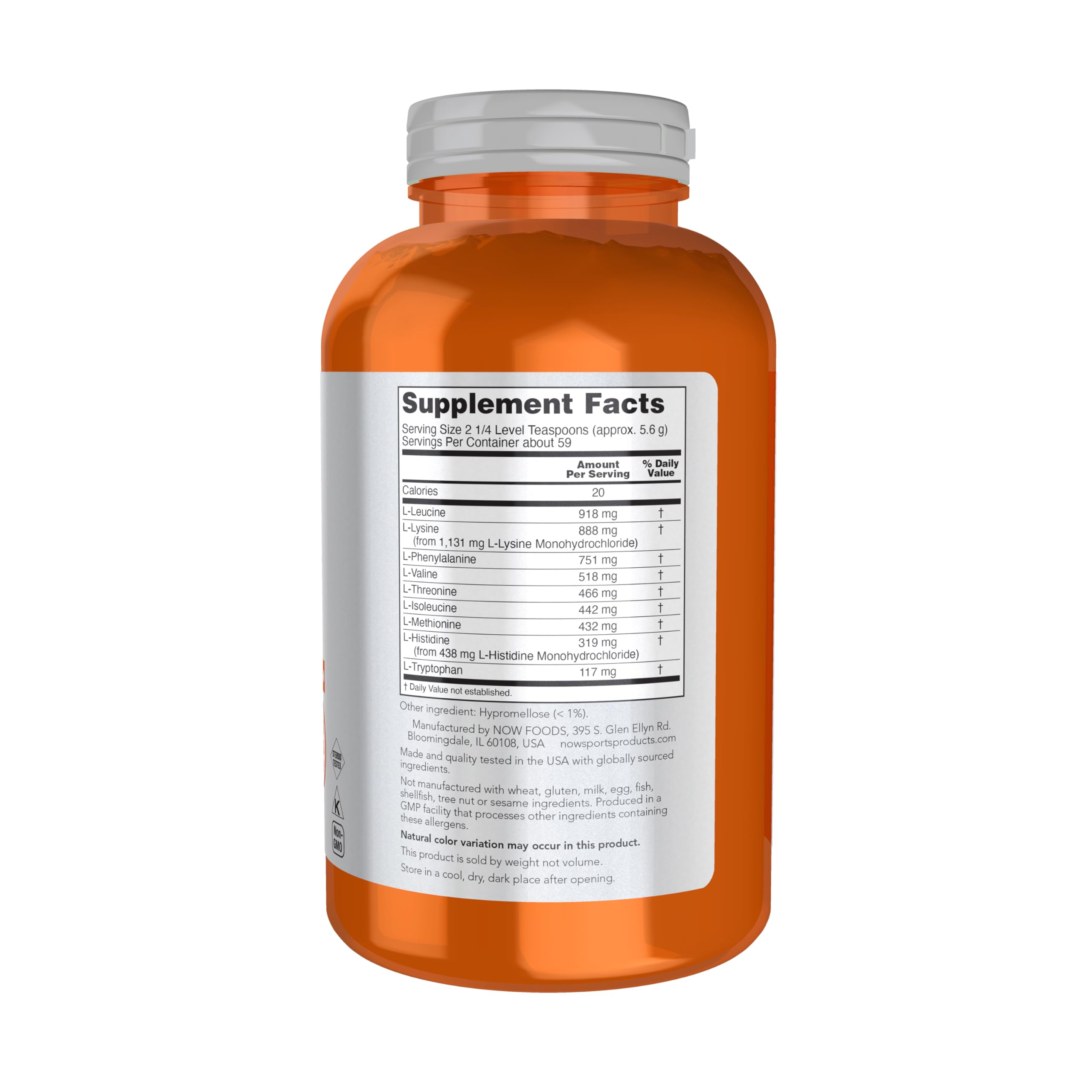 NOW Sports Nutrition, Amino-9 Essentials? Powder, Enhanced Protein Synthesis, Amino Acids, 330-Grams