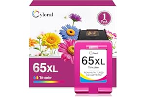 Cyloral 65XL Ink Cartridge Color for HP 65 Ink Cartridges for Envy 5055 5052 5058 Deskjet 3755 2655 3752 3720 3722 3723 3758 