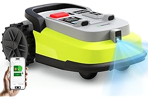 UBHOME Robot Lawn Mower, RTK+AI Vision Robot Mower for Accurate Navigation & Obstacle Avoidance, No Perimeter Wire, Smart APP Control, Automatic Grass Cutting for Large Lawns, 55% Slopes, 52dB Quiet