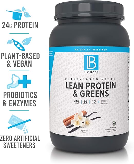 LIV Body PlantBased Vegan Lean Protein + Greens